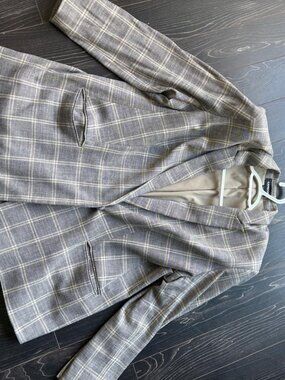 Oversized Plaid Blazer